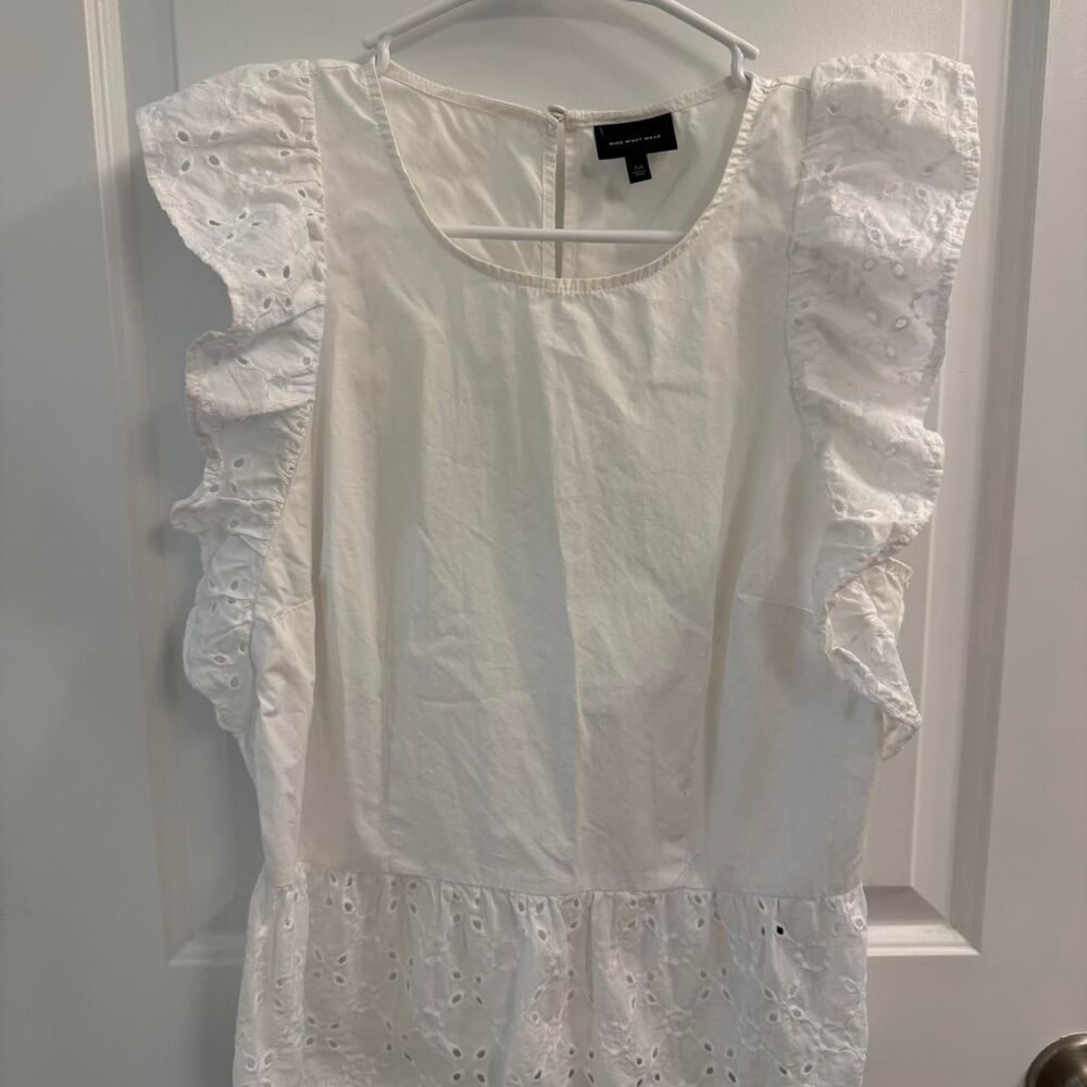 Who-what-wear Women's White Blouse